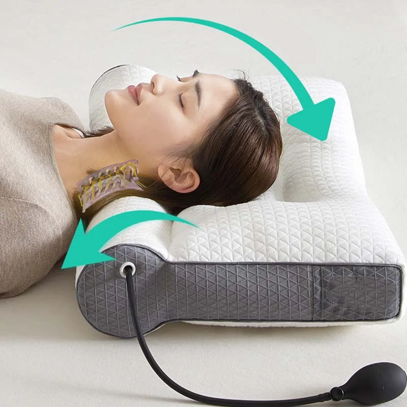Adjustable Height Pillow Bed Memory Foam Orthopedic Sleeping Anti