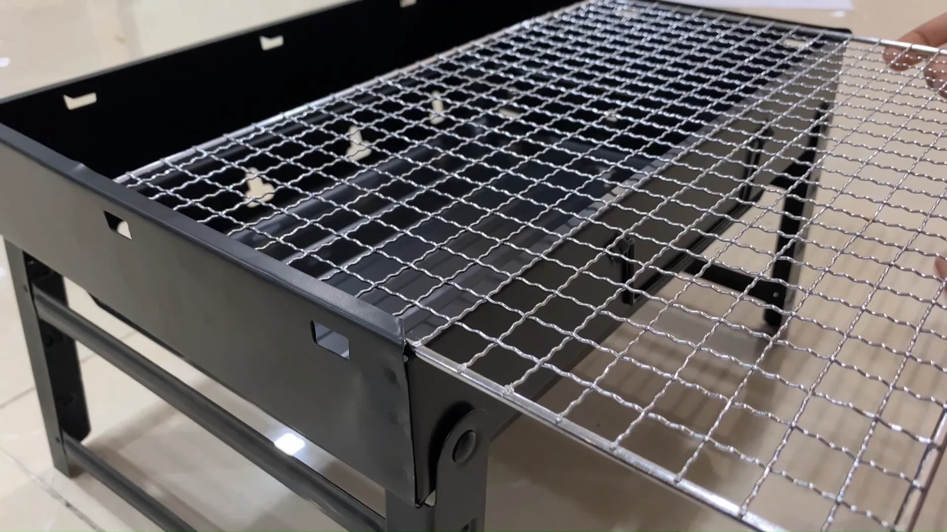 Small Family Outdoor Folding Table Top Bbq Grill Cheap Camping Charcoal