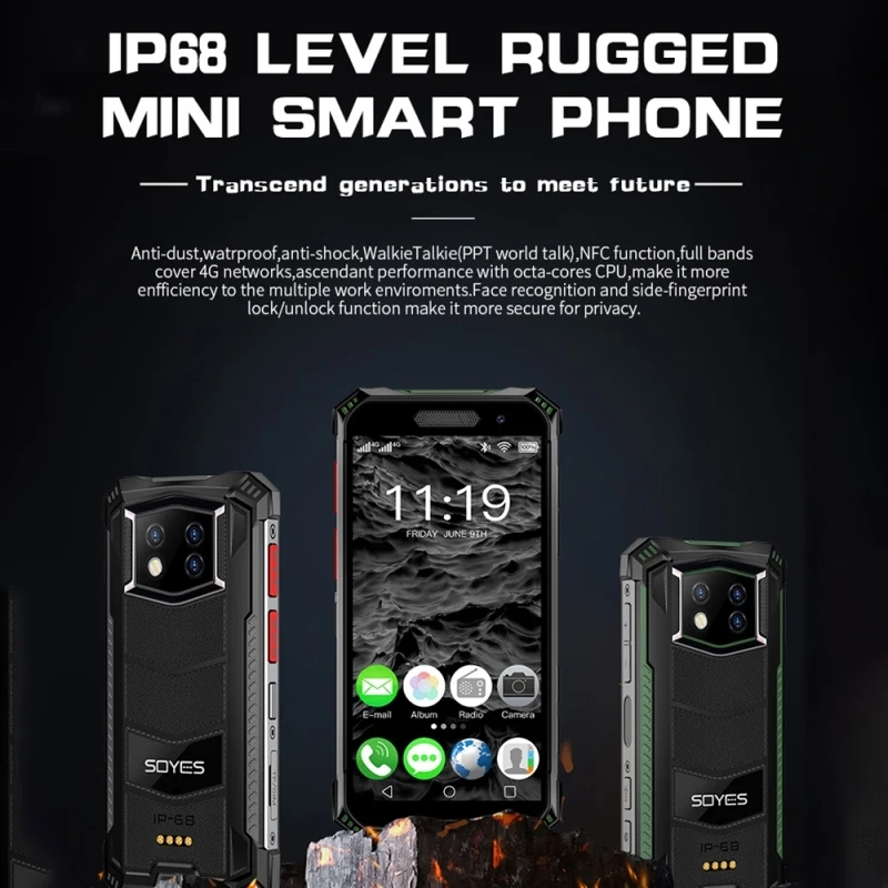 Soyes S10 Max Rugged Phone - 4GB+128GB, Android 10.0