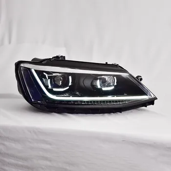 Car Lights for Jetta Headlight 2012-2018 LED Head Lamp Drl Projector Lens Automotive Accessories
