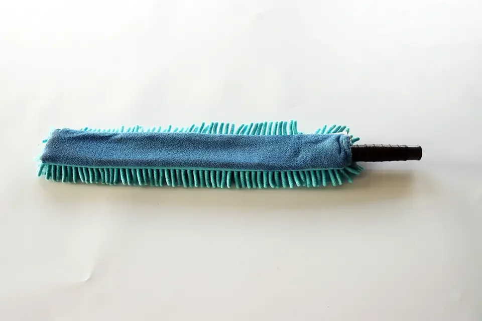 Высокий потолочный гибкий шениль Flex-and-Stay Duster со съемной тканью из микрофибры и выдвижным стержнем