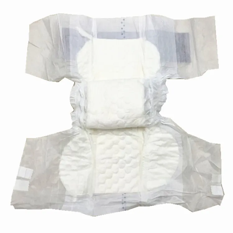 Blue ADL Adult Diapers with Elastic Waistband Magic Tapes From China