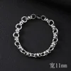 11mm figure eight ring handmade bracelet - 21cm