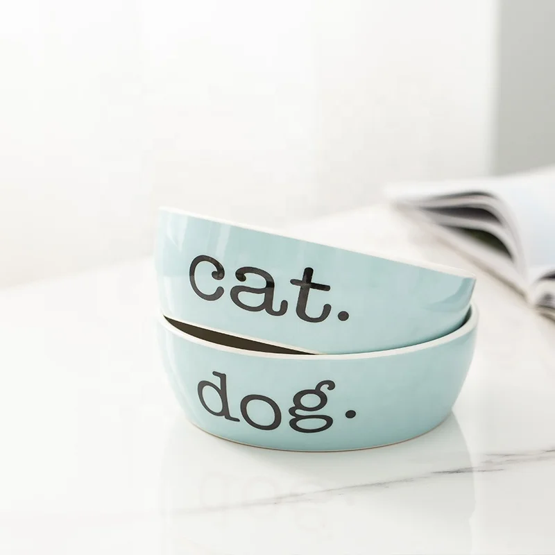 Ceramic Cheap Pet Cat Dog Feeder Bowl Cat Dog Puppy Bowl