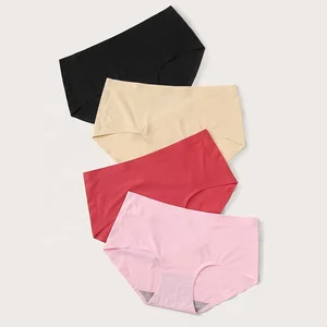 Hot Selling High Quality Seamless Sexy Thongs Low-Rise Panties With Knitted Spandex Breathable Comfortable for Women Wholesale