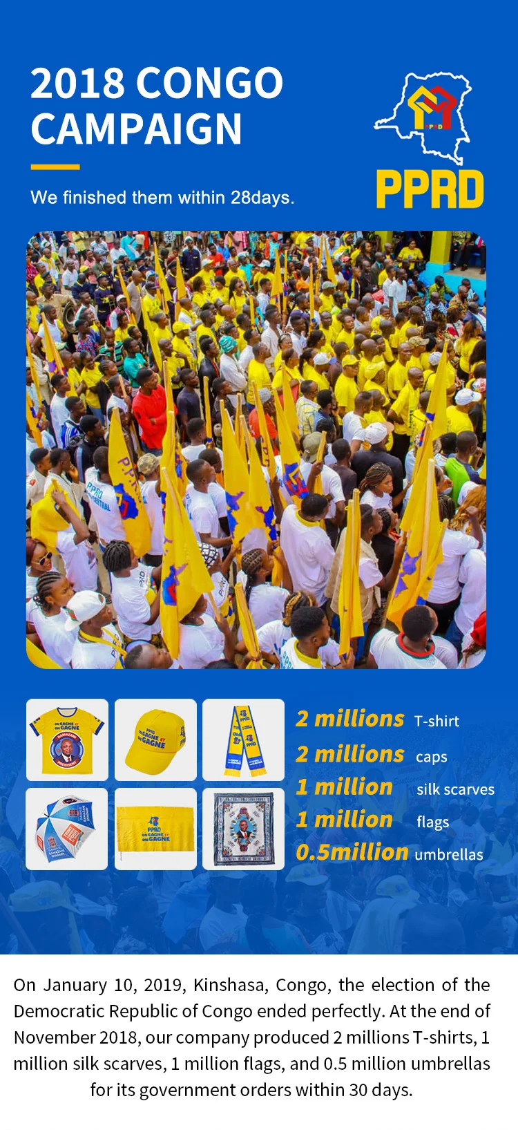 Gahumi Election Promotional Items Manufacturer Custom Angola Flag Banners for Campaign