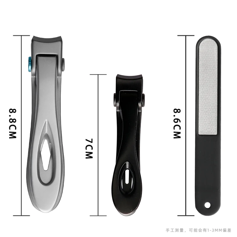Высокое качество 3 шт. из нержавеющей стали Маникюрный Инструмент для ухода за черными ногтями с набором пилок для ногтей