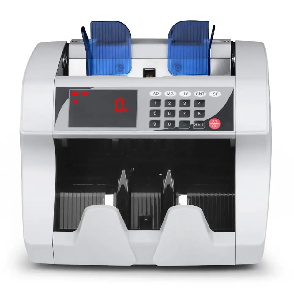 UNION 1504 Multi-Currencies Bill Counter Money Counting Machine USD/EUR/IQD Counterfeit Detector