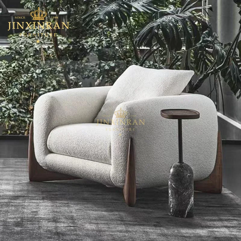 Minimalist Style Modern Simple Luxury Small Couch Living Room Sofa Cashmere White Sofa