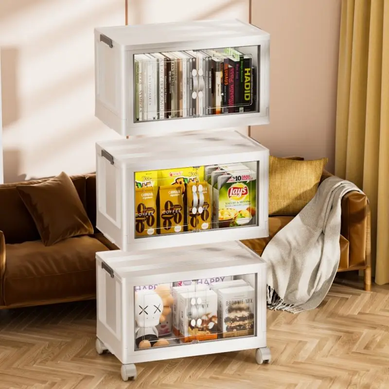 Portable Folding Storage Cabinet Foldable Organizer Display for Small Apartments Rectangle Shape factory