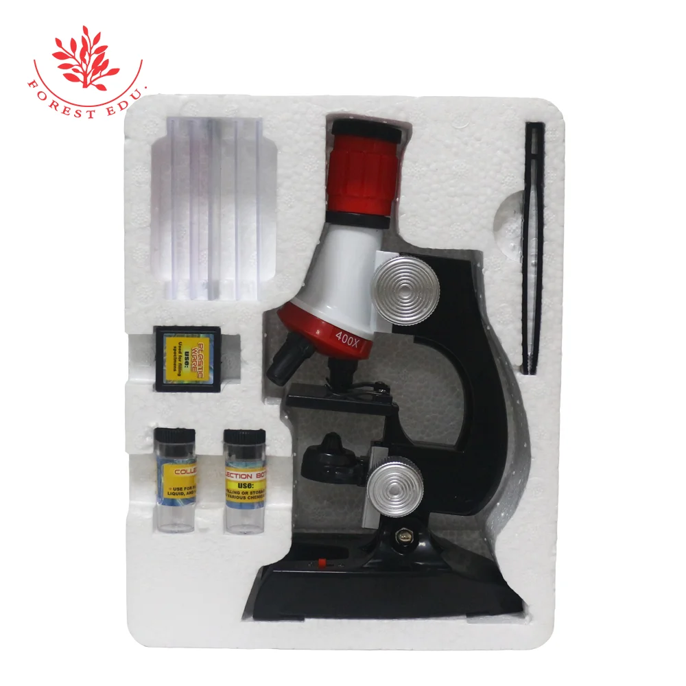 Microscope for kids Microscope Kit LED 100x 400x 1200x Magnification Microscope for Boys Girls Students