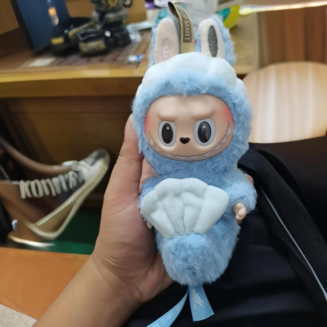 POP MART Labubu Blue Fairy Mermaid Plush Doll | Kawaii Anime Toy