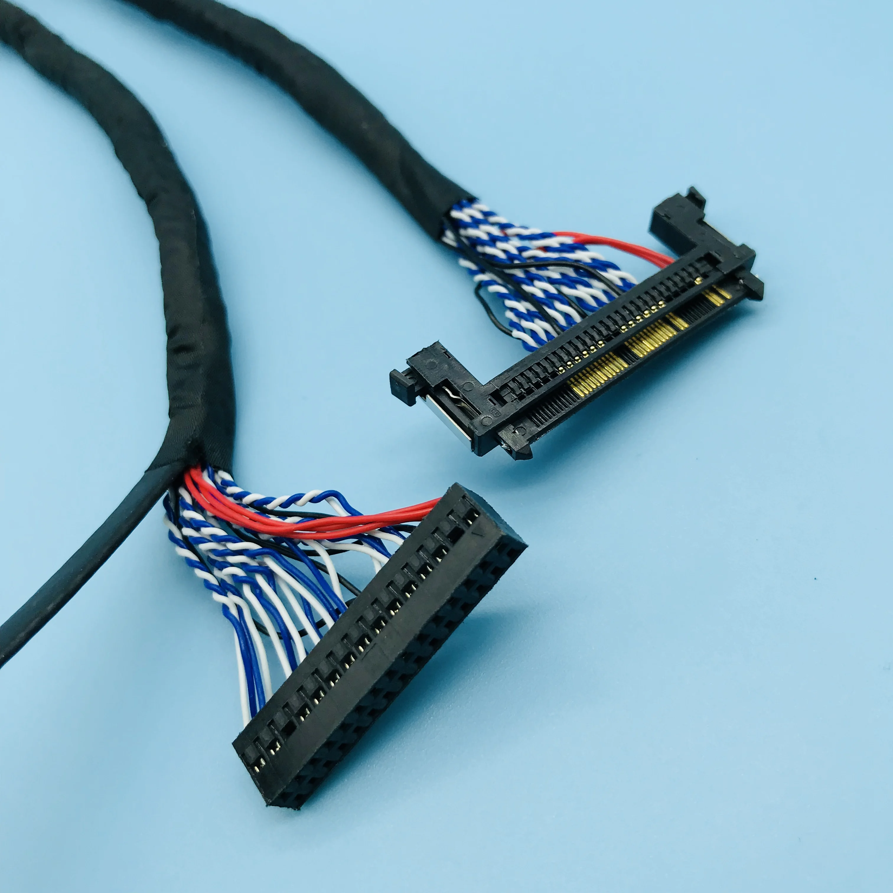 Câble LCD LVDS ASHATA - 5 Pièces 30 Broches - Pour Écrans TFT 17/19 Pouces - 1280x1024 - 2 Canaux 8 Bits