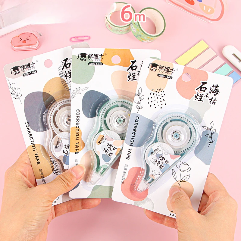 Креативная коррекция большой емкости с мультяшными милыми каракулями девчачьим сердцем Высокоценная для студентов канцелярскими принадлежностями