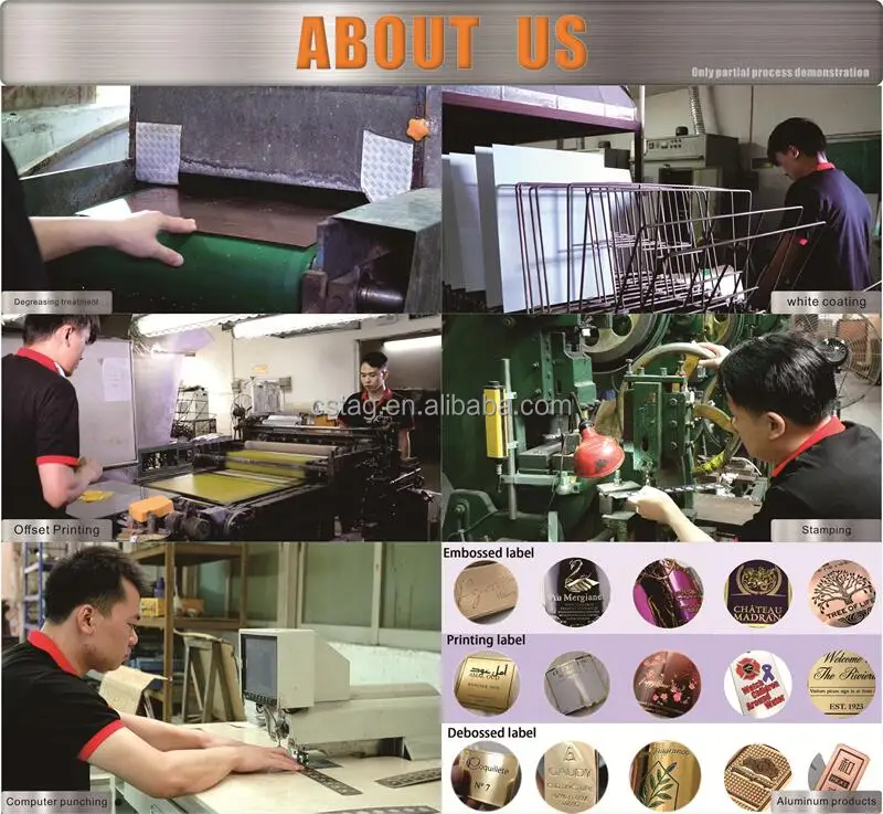 Custom Equipment Metal Label 3d Embossed Metal Sticker Stainless Steel Nameplate Etching for Machine