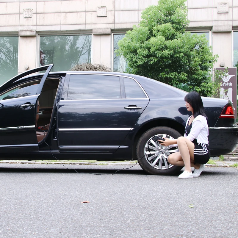 Безопасный беспроводной мини-насос с цифровым дисплеем для накачивания шин воздушный