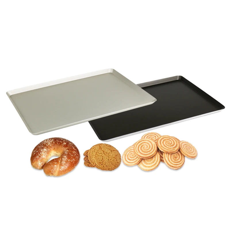 Commercial Thick Aluminum Baking Trays Non Stick Perforated