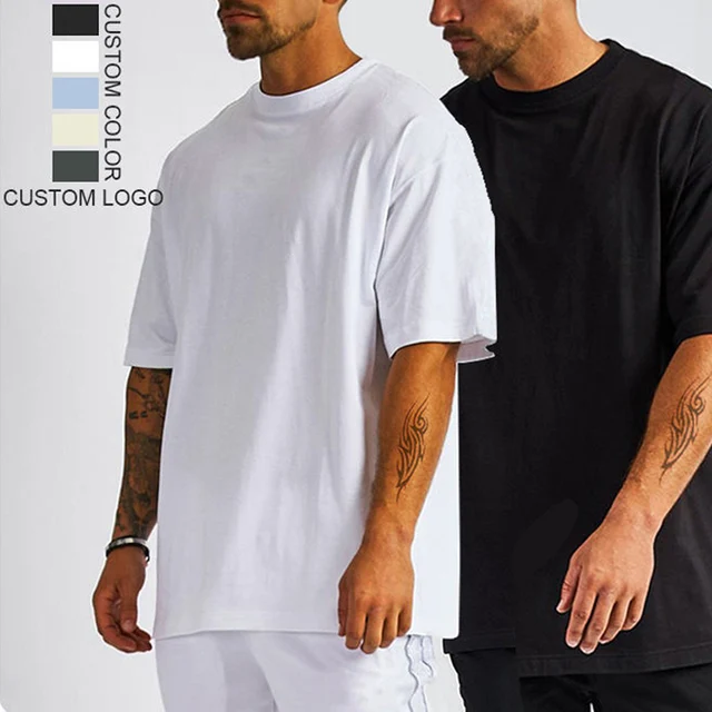 240g Dropped Shoulder Cool T-Shirt Custom Quality Streetwear Men Oversized Tshirt Best Heavyweight Cotton Men's t Shirt