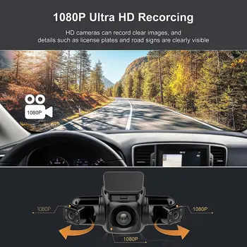 4 Channel 1080p+1080p+1080p+1080p Wifi Gps Car Dvr Dual Lens 8