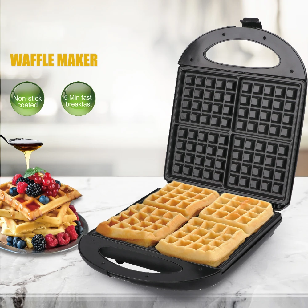 custom automatic 4 slices belgian waffle