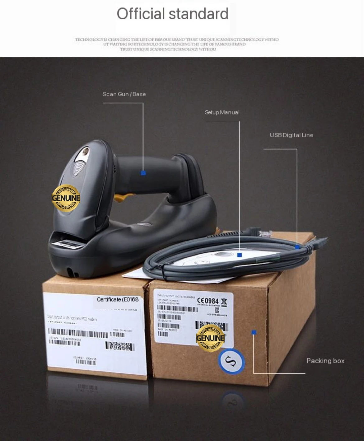 BarCode Scanner DS6878 Wireless Scanner Express Supermarket Using Portable Scanner