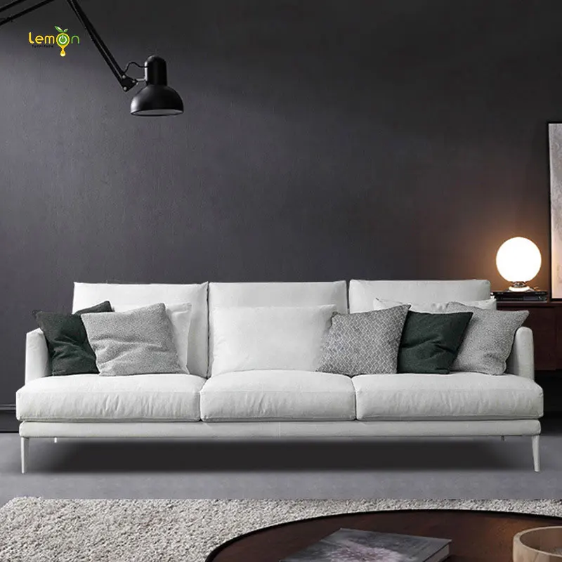 Modern Removable and Washable Sofa Cloth Wooden Living Room Sofa Furniture