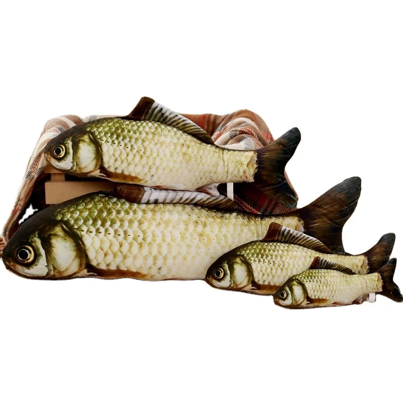 pet toy fish with pillow mad with mint bag