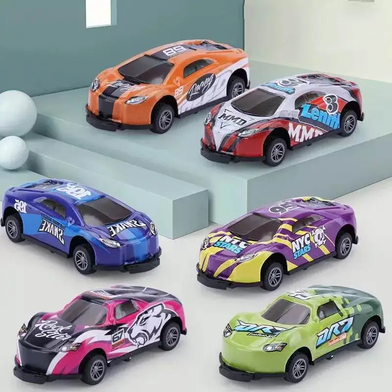 New Arrivals Pull Back Promotion Diecast Jumping Bouncing Vehicle Model Children's Stunt Alloy 360 Flip Toy Car