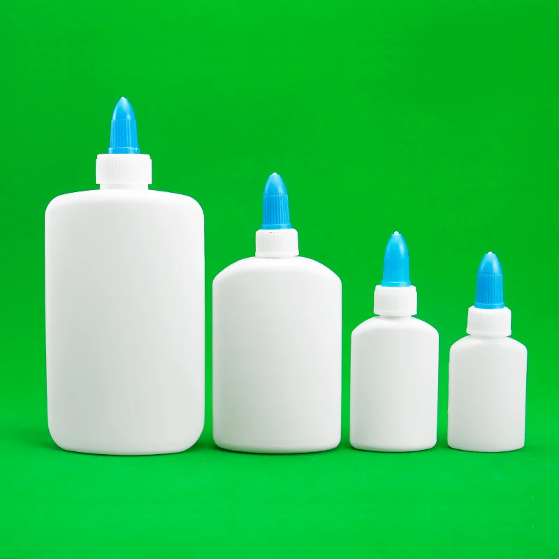 30ml 40ml 120ml 250ml  PP and PE white glues plastic bottle