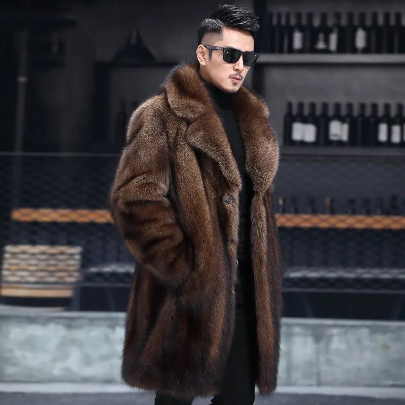 Coats For Men In Autumn And Winter New Thickened Mid-length Plus-size ...