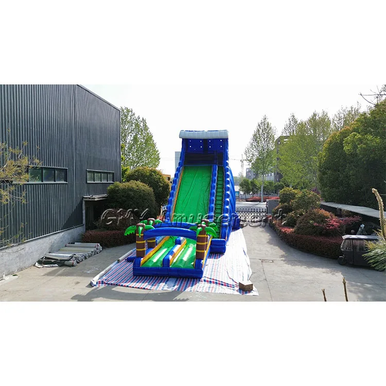 50ft Commercial Inflatable Waterslide with Pool