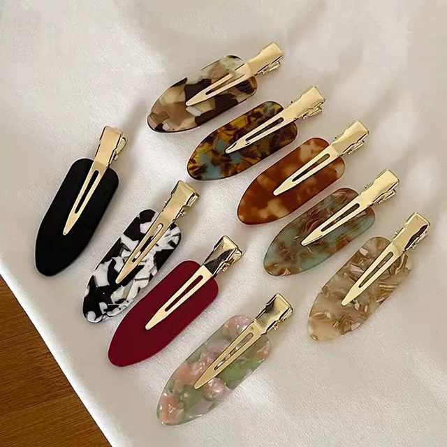 Korean Acetic Acid Versatile Edge Clip Seamless Acetate Hairpins Hairpins Women Girls Makeup Exquisite Side Bangs