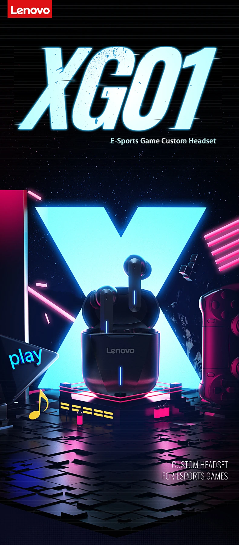 Lenovo Xg01 Tws Earphone Touch Button 