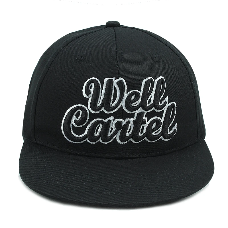high quality puff embroidery logo snapback cap 100% cotton cap
