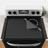 Black stove mat  black 21in gap stripsx2