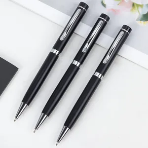 Simple Advertising Luxury Ballpoint Pen 1.0mm Metal Animal Body Corporate Laser Logo Promotional Meeting Gift Commemorative