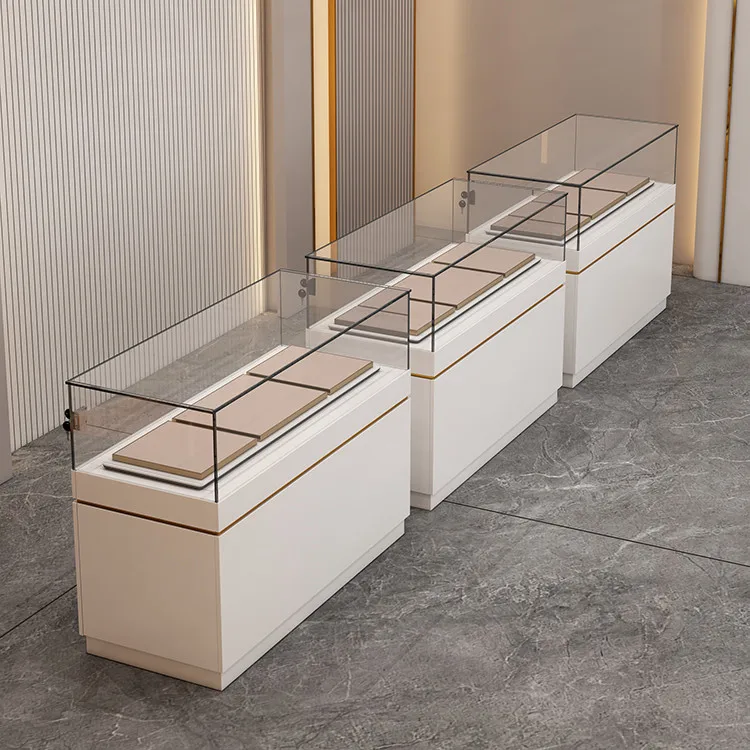 High Quality Retail Shop Jewellery Glass Display Counter Design Jewelry  Cabinet Store Furniture Showcase