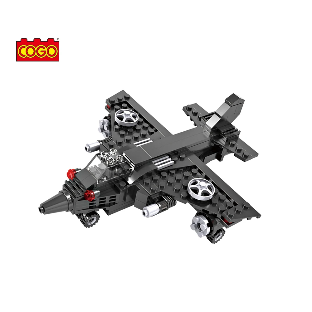 COGO 3 in 1 Building Blocks Deformation Spaceship Warplane Helicopter DIY Blocks Toys