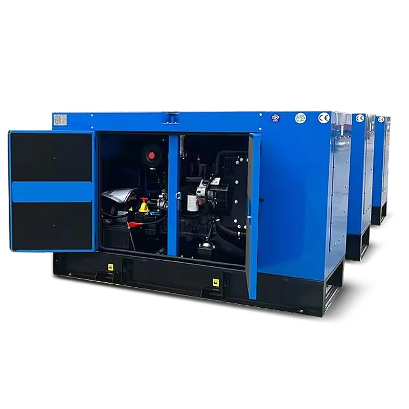 Auto Start 60kW 75kVA Water Cooling Silent diesel Generator 4 Cylinder 400V 208v 3phase  220v 1phase 50/60 hz ATS Fuel tank