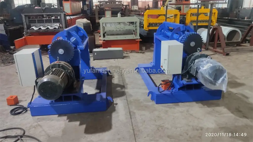 8 Tons Electric Decoiler for Max 1250 mm Steel Coils