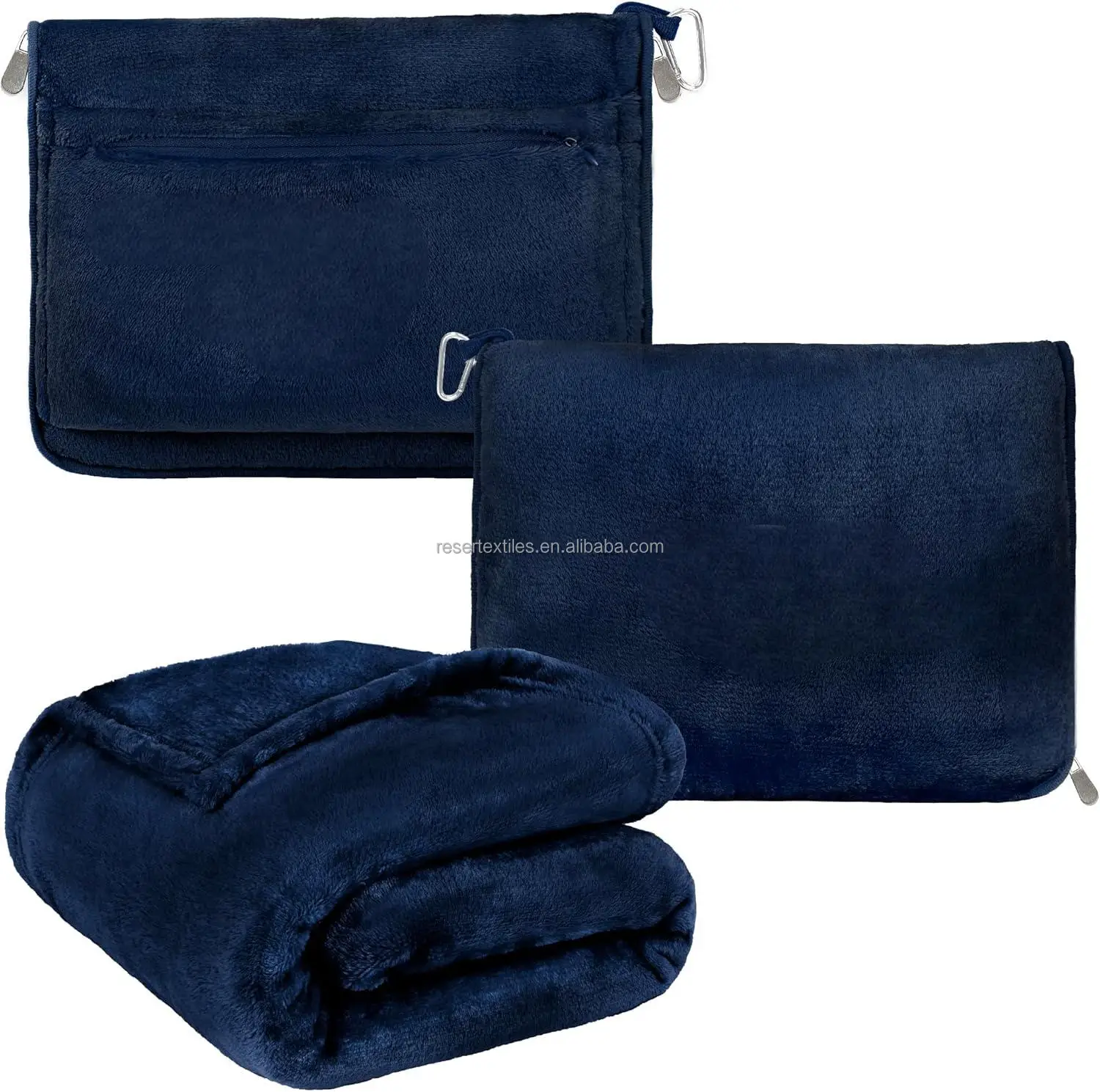 Fashional Premium Promotional Gift Handbag Shopping Sports Hiking Camping Aircraft Car Travel Picnics Party Throw Blanket 100%