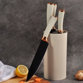 6-PCS stainless steel non-stick kitchen knife block set knives block set a set of chef's knife