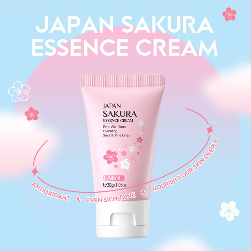 LAIKOU Japan Sakura Face Cream 30g - Brightening Moisturizer for