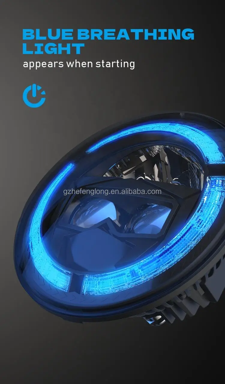 New 7 Inch LED Headlight Auto Kit 6000k Color Temperature Car ...
