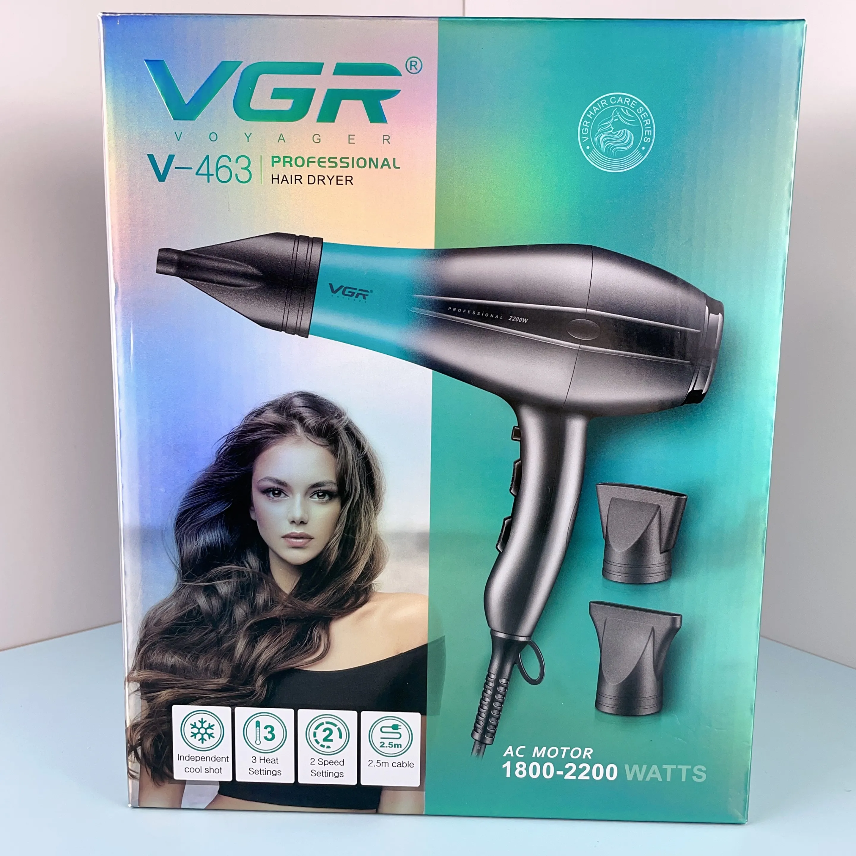 VGR V-463 Professional Hair Dryer 1800w, Foldable, Ionic