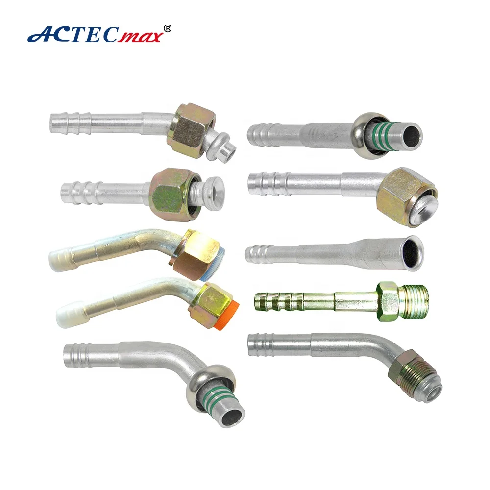 Wisepick Set 6 Raccordi Per Aria Condizionata, Misure #6 #8 #10, Dritti In Alluminio Con Rivestimento In Ferro