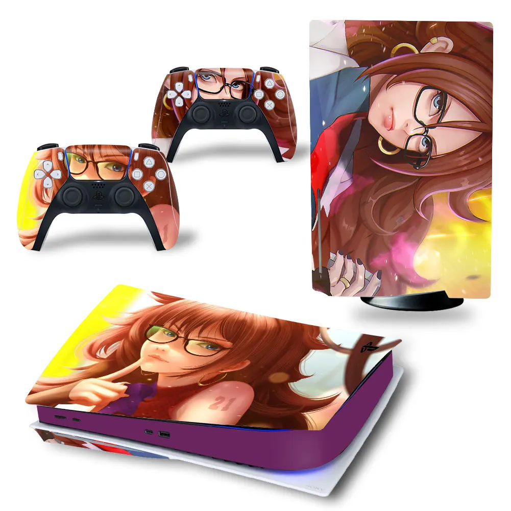For Ps5 Anime Decal Skin Sticker 1 for Ps5 Mit Laufwerk Digital Edition Console Dualsense Wireless Controller for Ps5