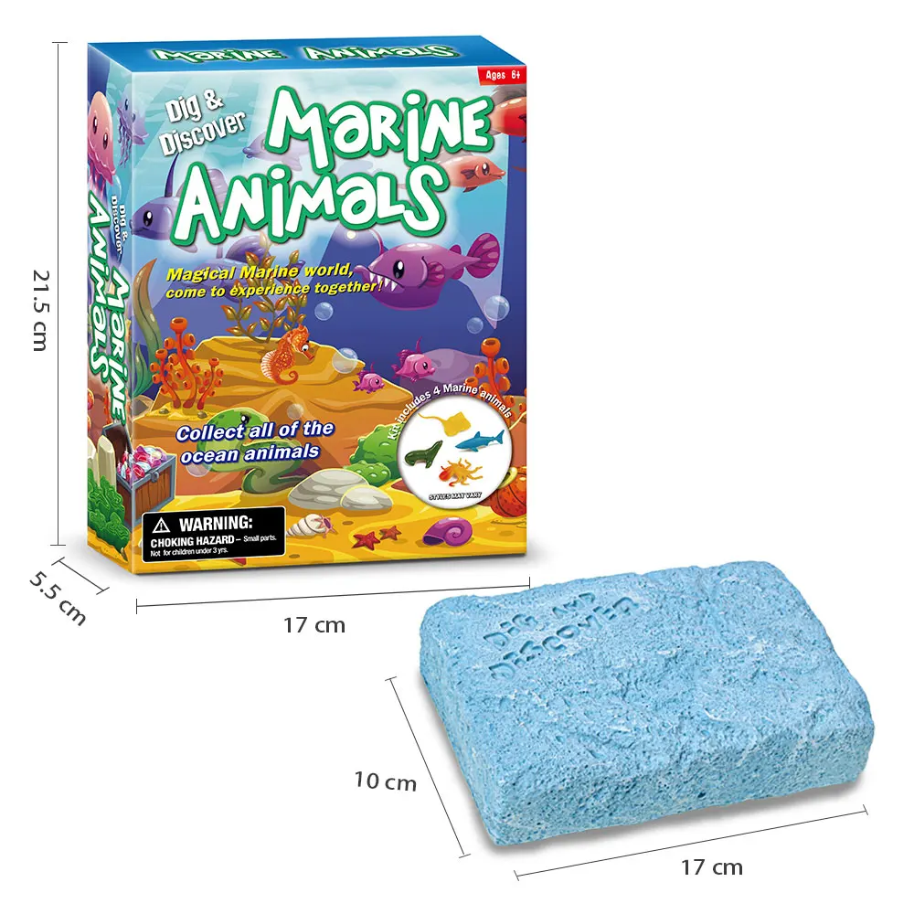 Коллекция 2021 года образовательные игрушки «сделай сам» с логотипом на заказ для детей пластиковые морские животные набор