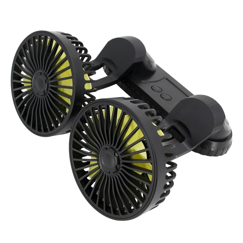 Dual Head Car Cooling Fan USB Adjustable 5V