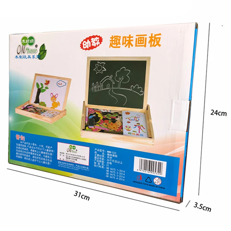 Wooden Educational Multifunction Drawing Board for Kids